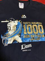 majestic 西武ライオンズ　中村剛也選手　1000安打記念　Tシャツ　サイズS_画像4