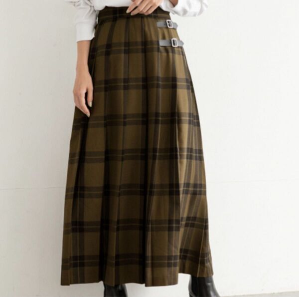 ローリーズファーム ロング チェック スカートL