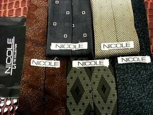 *3858*SALE[ all * Nicole [NICOLE] necktie *5 pcs set .! super bargain!] necktie ③*
