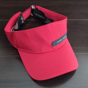UNDER ARMOUR サンバイザー レッド