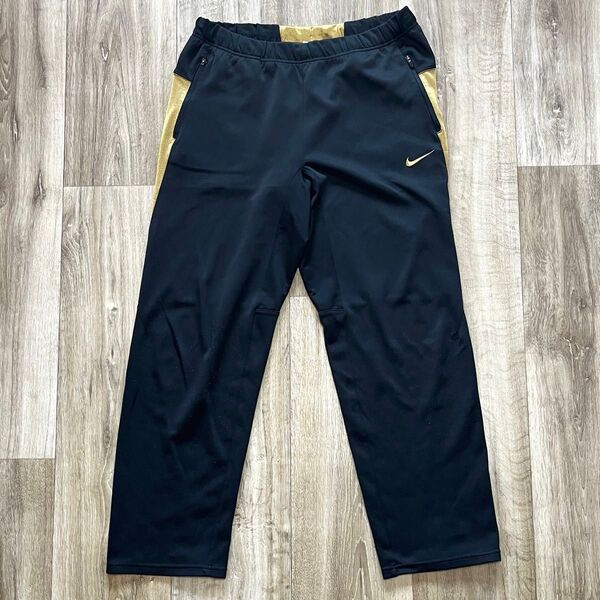 ナイキ DRI-FIT スポーツウェア ジャージ ジャージパンツ ボトムス 黒 ブラック メンズ L