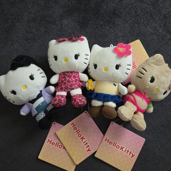 ハローキティ マスコット ぬいぐるみ XOXOギャル 全4種類セット サンリオ