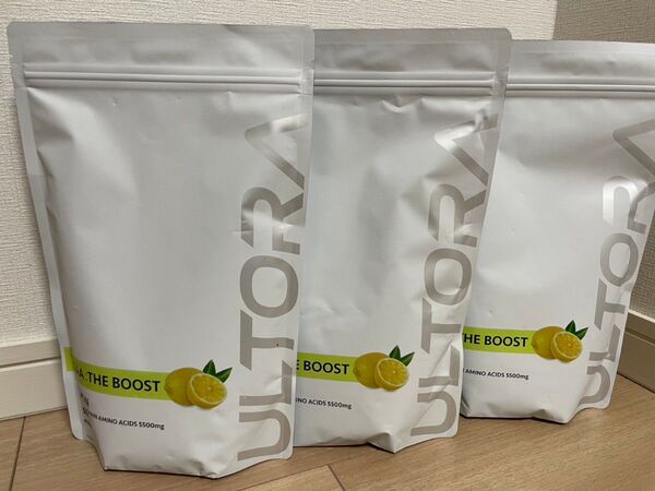ULTORA BCAA ザ・ブースト レモン風味 500g 3袋セット 新品未開封