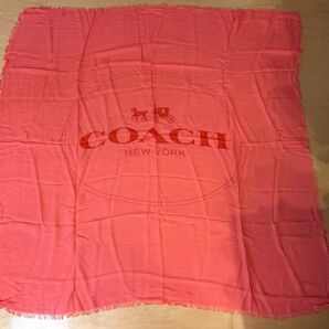 COACH オレンジ スカーフ ふろしき
