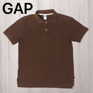 OLD GAP ポロシャツ 半袖 ブラウン 茶色 M