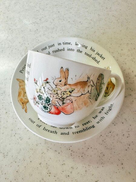 未使用 WEDGWOOD ウェッジウッド ピーターラビット カップ&ソーサー1客