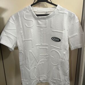 最終値下げ価格⇒サマーニットTシャツ size S⇒ロゴ入り新品!オシャレなシャツです!