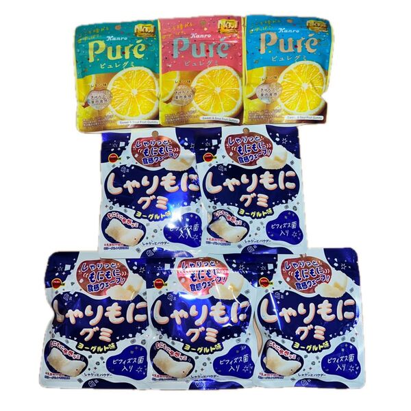 ピュレグミ しゃりもにグミ 8袋 まとめ売り