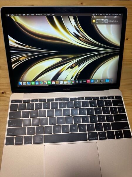 Apple 12インチ 2017 Mac bookUSキーボード 256GB 8GB core m3 ゴールド
