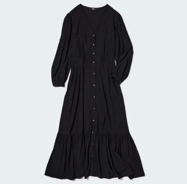 UNIQLOフレアロングワンピース