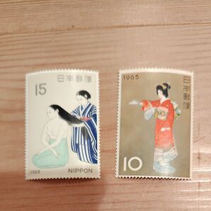 記念切手 日本 1965年と1969年