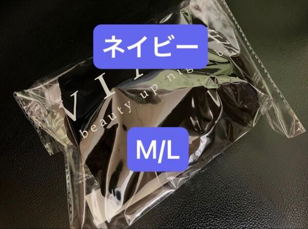 新品未開封 VIAGE ナイトブラ ビアージュ ネイビー M/L 育乳