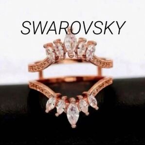 エンハンサーガードリング スワロフスキーCZ ローズゴールド