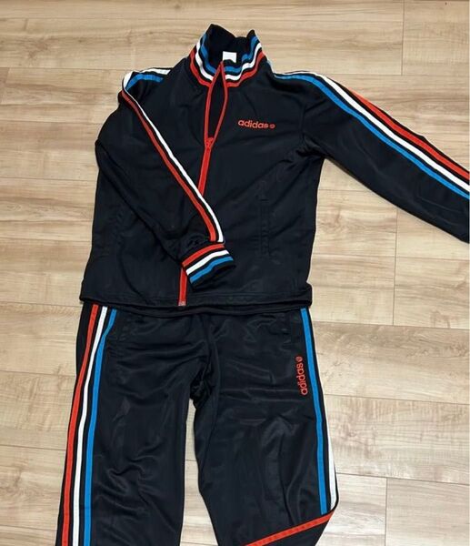 adidas セットアップ ジャージ 上下 アディダス Mサイズ ブラック