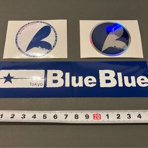 Blue Blue ブルーブルー ステッカー3点セット