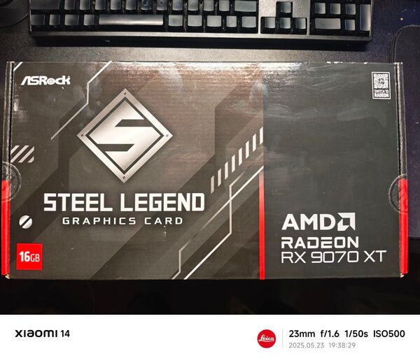 【新品】ASRock Radeon RX 9070 XT Steel Legend 16GB