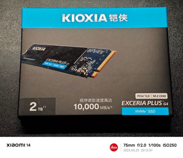 【新品】キオクシア KIOXIA EXCERIA PLUS G4 2TB PCIE5.0 M.2 NVMe SSD