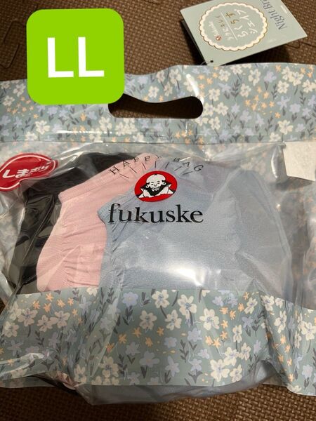 福袋 らくうすキレイ ナイトブラ 3点セット LLサイズ