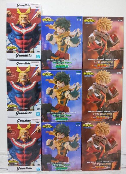 僕のヒーローアカデミア Grandista オールマイト Trio-Try-iT 緑谷出久 爆豪勝己 各3体 計9体