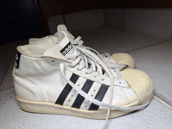 アディダス フランス製 70s プロモデル 白黒