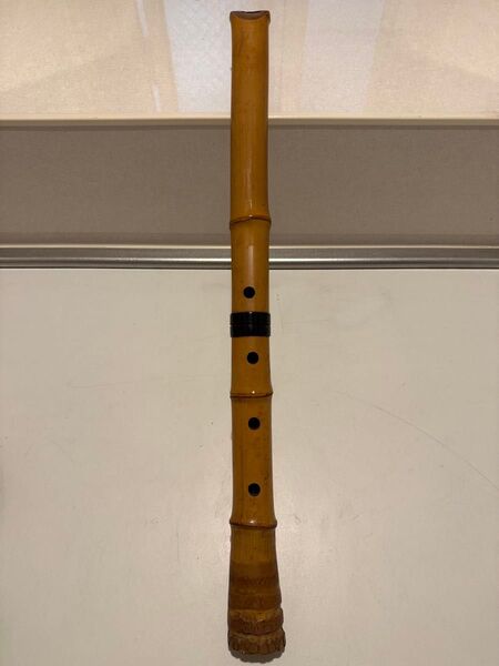【現状品】竹製 晄山 二本継 尺八|全長 約55㎝ 1尺8寸|和楽器・木管楽器