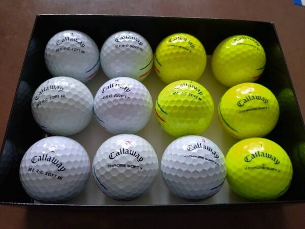 Callaway ゴルフボール ERC SOFT & CHROME SOFT 12球セット