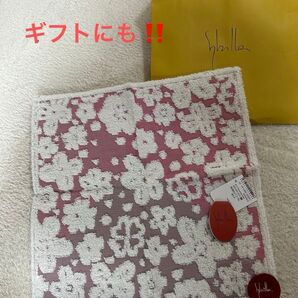 【新品・タグ付き】Sybilla シビラ ハンカチ 花柄 ピンク