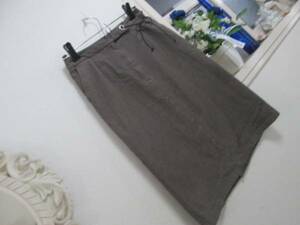 ALPHA CUBIC pen sill tight skirt Brown commuting going to school also! t