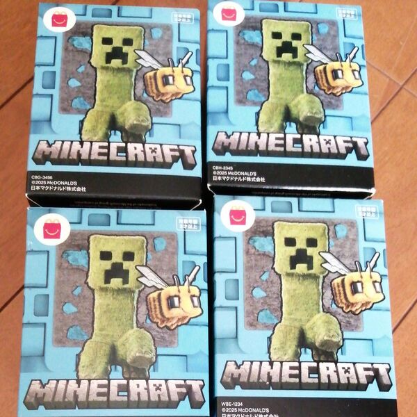 4種コンプリート マクドナルド ハッピーセット マインクラフト Minecraft 全種セット クリーパー