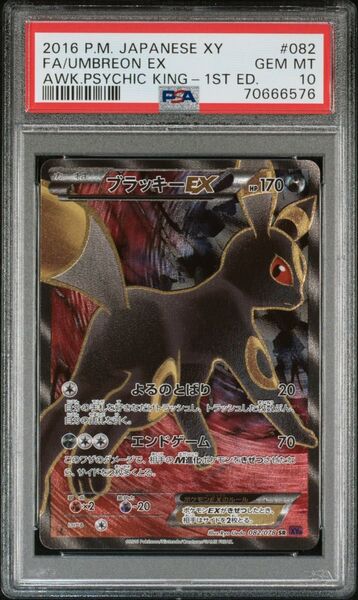 ブラッキーex sr xy ポケモンカード めざめる超王 PSA10 ポケモンカードゲーム