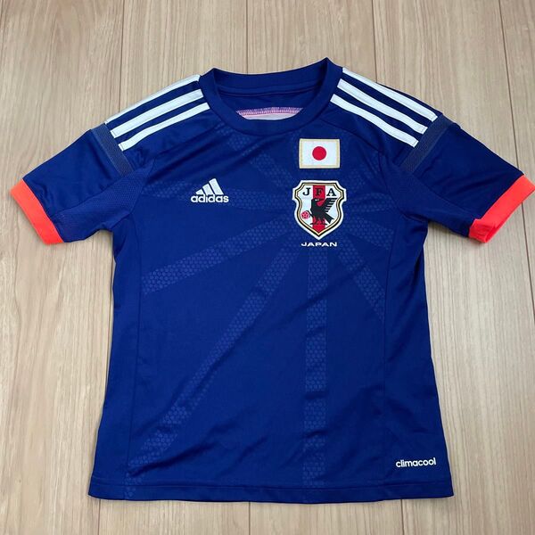 サッカー日本代表レプリカ Tシャツ130 練習着 トレーニングウェア ユニフォーム CLIMACOOL adidas 速乾生地