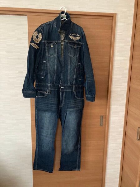 VANSON デニムつなぎ