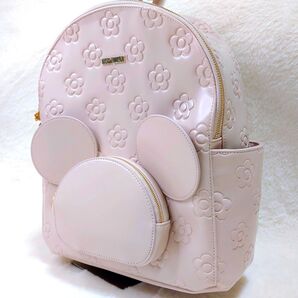 【新品タグ付き】MARY QUANT マリークワント ディズニー ミッキー コラボ リュック ピンク 限定品 花柄 総柄