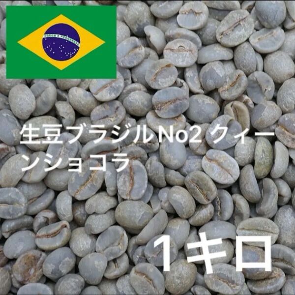 生豆ブラジルNo2 クィーンショコラ コーヒー生豆 珈琲生豆 ニュークロップ 1キロ