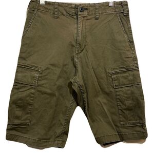 ★ ALPHA INDUSTRIES INC. カーゴショーツ ハーフパンツ カーキ 緑 オリーブ ミリタリー調 M
