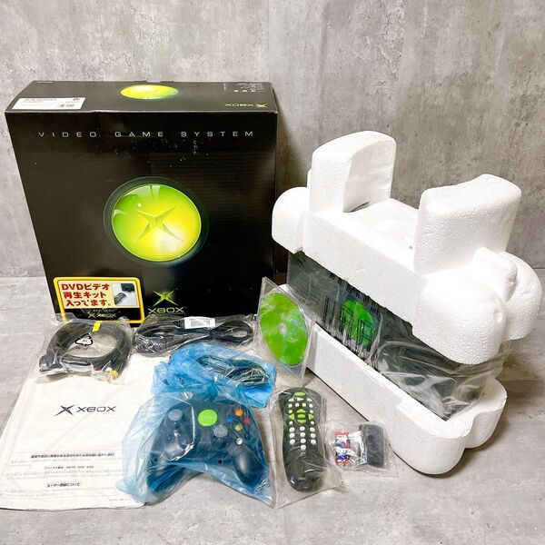 未使用 Microsoft マイクロソフト XBOX 初代 本体 F23-00066 エックスボックス デッドストック 化粧箱