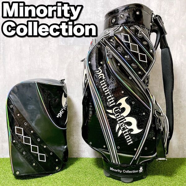 MinorityCollection マイノリティコレクション キャディバッグ オールエナメル 3点式 カート式 ゴルフバッグ