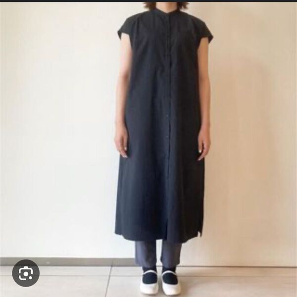 美品☆休日と詩 タンデイ ロングシャツワンピース