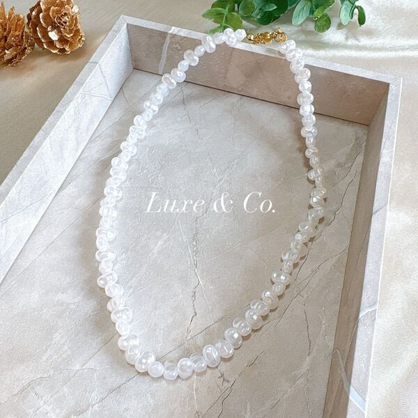【4】パールネックレス 淡水パール 5~6mm イミテーションパール パール 結婚式 入学式 入園式 卒園式 卒業式