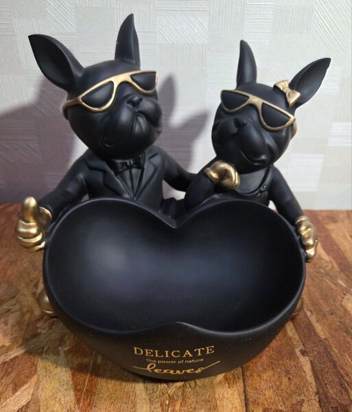 フレンチブルドッグ小物入れ 置物A