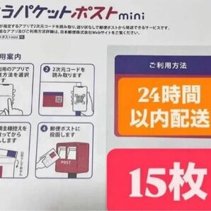 ゆうパケットポストmini封筒 15枚