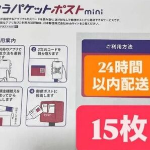 ゆうパケットポストmini封筒 15枚