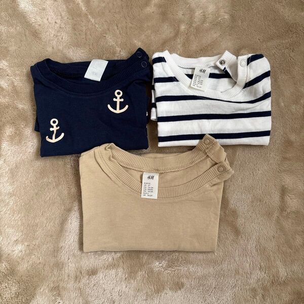 H&M 半袖Tシャツ 3枚セット 90
