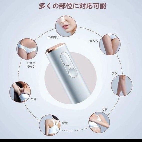 脱毛器 IPL光脱毛器 5段階調節 家庭用脱毛器 簡単操作 レディース メンズ 全身対応 自動/手動モード付 50万回照射