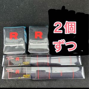 新品未開封 ロケット団 ラバープレイマット & フリップデッキケース 4点セット