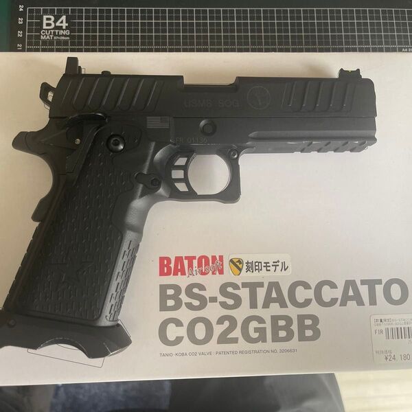 BATON airsoft BS-STACCATO co2GBB ファースト刻印モデル(USMS SOG)スペアマガジン付き