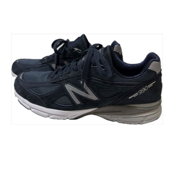 ニューバランス スニーカー 990v4 ネイビー U990NV4 27.0cm 美品