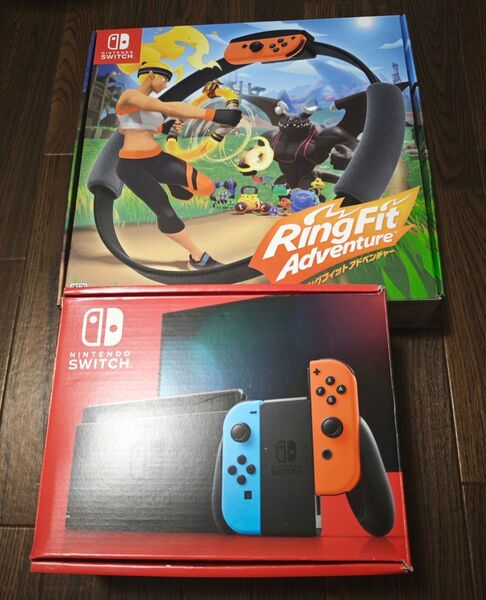 購入前要コメント。ニンテンドーSwitch本体+リングフィットアドベンチャー