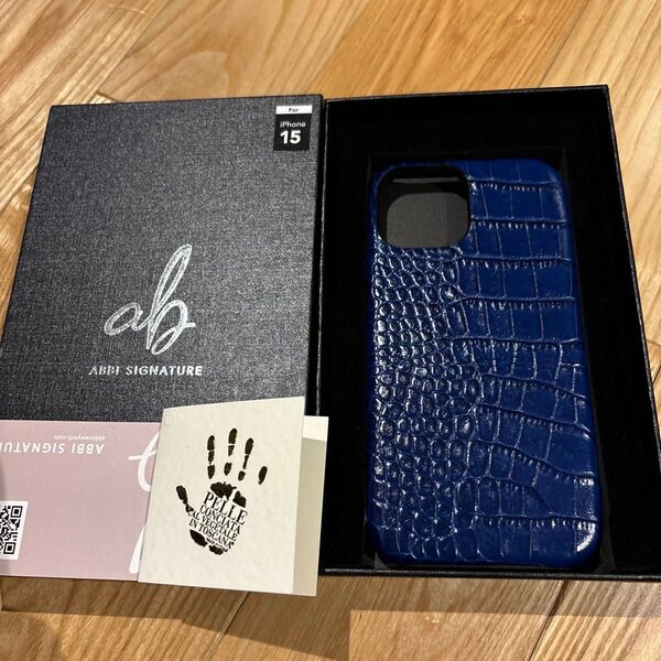 ABBI イタリアンレザーバックカバー iPhone15