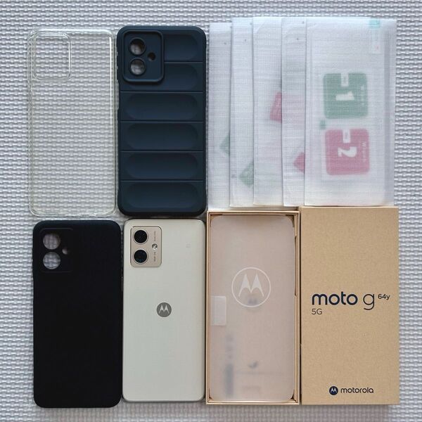美品 moto g64y 5G バニラクリーム Android スマートフォン スマホ モトローラ Motorola